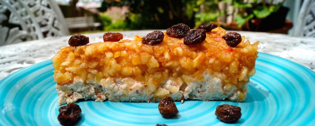 Roh-veganer Apfel-Zimt-Kuchen • Vegan Taste Week