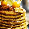 Kürbis-Pancakes mit Ahornsirup