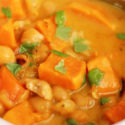 Cremiges Süßkartoffel-Kichererbsen-Curry