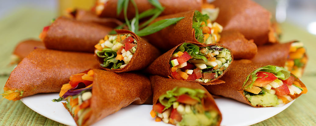 Rohkost Wraps Mit Minz Guacamole Vegan Taste Week